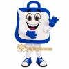 Blue White Clipboard Mascot Costume Blue White Clipboard Mascot Costume