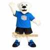 White Blue Polar Bear Mascot Costume White Blue Polar Bear Mascot Costume