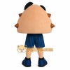 Peach Navy Smiling Boy Mascot Costume Peach Navy Smiling Boy Mascot Costume