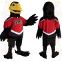 Black Red Yellow Bird Mascot Costume