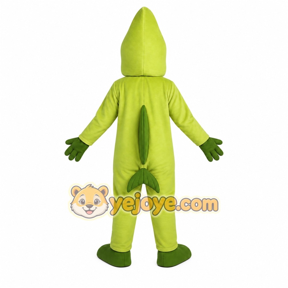 Light Green Yellow Lizard Mascot Costume Light Green Yellow Lizard Mascot Costume