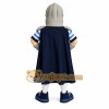 Navy Gray White Armored Knight Mascot Costume Navy Gray White Armored Knight Mascot Costume