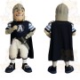 Navy Gray White Armored Knight Mascot Costume