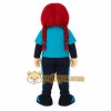 Teal Navy Red Haired Girl Mascot Costume