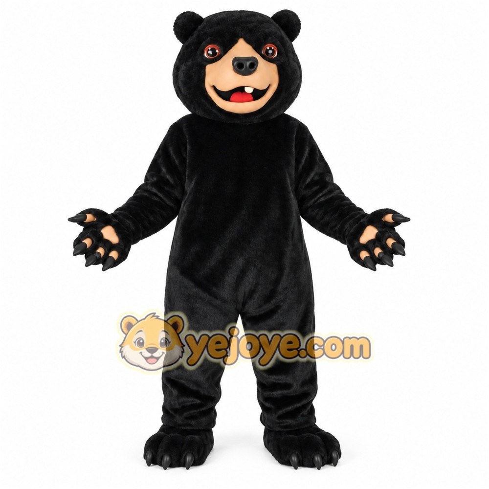 Black Bear Mascot Costume Black Bear Mascot Costume