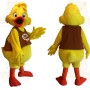 Yellow Brown Red Duckling Mascot Costume