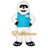 White Blue Yeti Mascot Costume