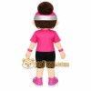 Pink Black Girl Mascot Costume
