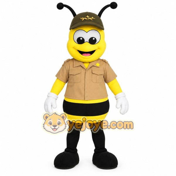 Yellow Black Tan Bee Mascot Costume Yellow Black Tan Bee Mascot Costume
