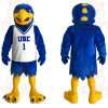 Blue Yellow Eagle Basketball Mascot Costume
