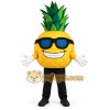 Yellow Green Pineapple With Sunglasses Mascot Costume Yellow Green Pineapple With Sunglasses Mascot Costume