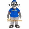 Gray Blue Elephant Baseball Mascot Costume Gray Blue Elephant Baseball Mascot Costume
