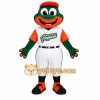 Green White Baseball Frog Mascot Costume Green White Baseball Frog Mascot Costume