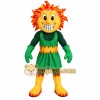 Orange Yellow Green Sun Mascot Costume