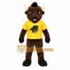 Brown Yellow Buffalo Mascot Costume Brown Yellow Buffalo Mascot Costume