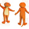 Orange Cream Blue Gecko Mascot Costume