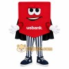 Red Black Square Character Mascot Costume Red Black Square Character Mascot Costume