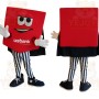 Red Black Square Character Mascot Costume