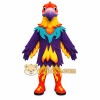 Purple Orange Yellow Parrot Mascot Costume
