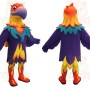 Purple Orange Yellow Parrot Mascot Costume