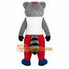 Gray White Black Red Raccoon Mascot Costume Gray White Black Red Raccoon Mascot Costume