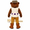 Brown Cream Purple Bear Mascot Costume Brown Cream Purple Bear Mascot Costume