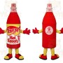 Red Yellow Hot Sauce Bottle Mascot Costume