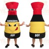 Red Yellow Soy Sauce Bottle Mascot Costume