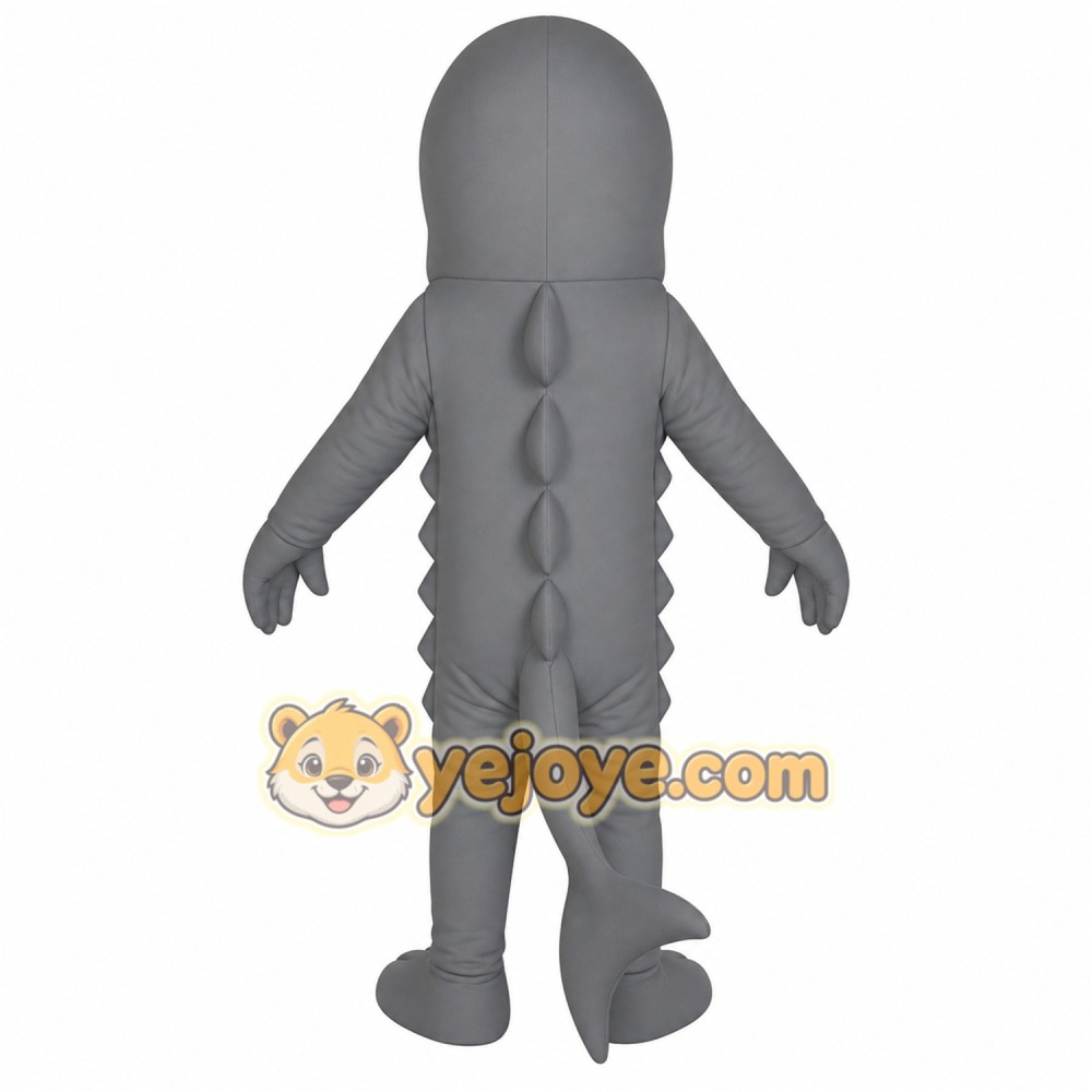 Gray White Whiskered Catfish Mascot Costume Gray White Whiskered Catfish Mascot Costume