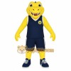 Yellow Navy Alligator Mascot Costume