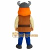 Orange Brown Blue Horned Viking Mascot Costume Orange Brown Blue Horned Viking Mascot Costume