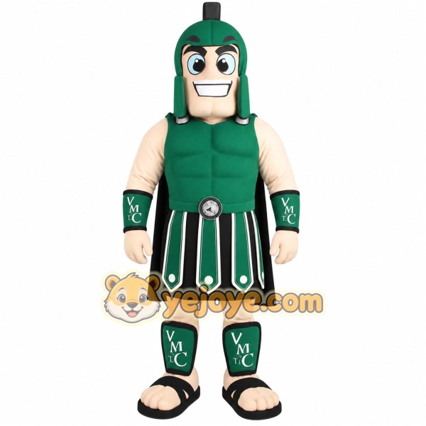Green Black Roman Gladiator Mascot Costume