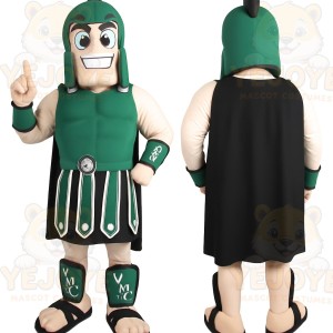 Green Black Roman Gladiator Mascot Costume