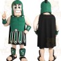 Green Black Roman Gladiator Mascot Costume