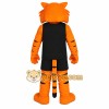 Orange Black Athletic Tiger Mascot Costume