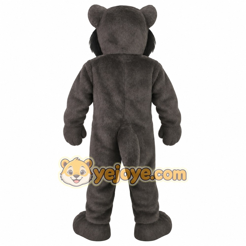 Gray Black Dog Mascot Costume Gray Black Dog Mascot Costume