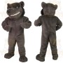 Gray Black Dog Mascot Costume