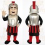 Silver Red Roman Soldier Mascot Costume