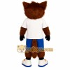 Brown White Blue Fox Mascot Costume Brown White Blue Fox Mascot Costume