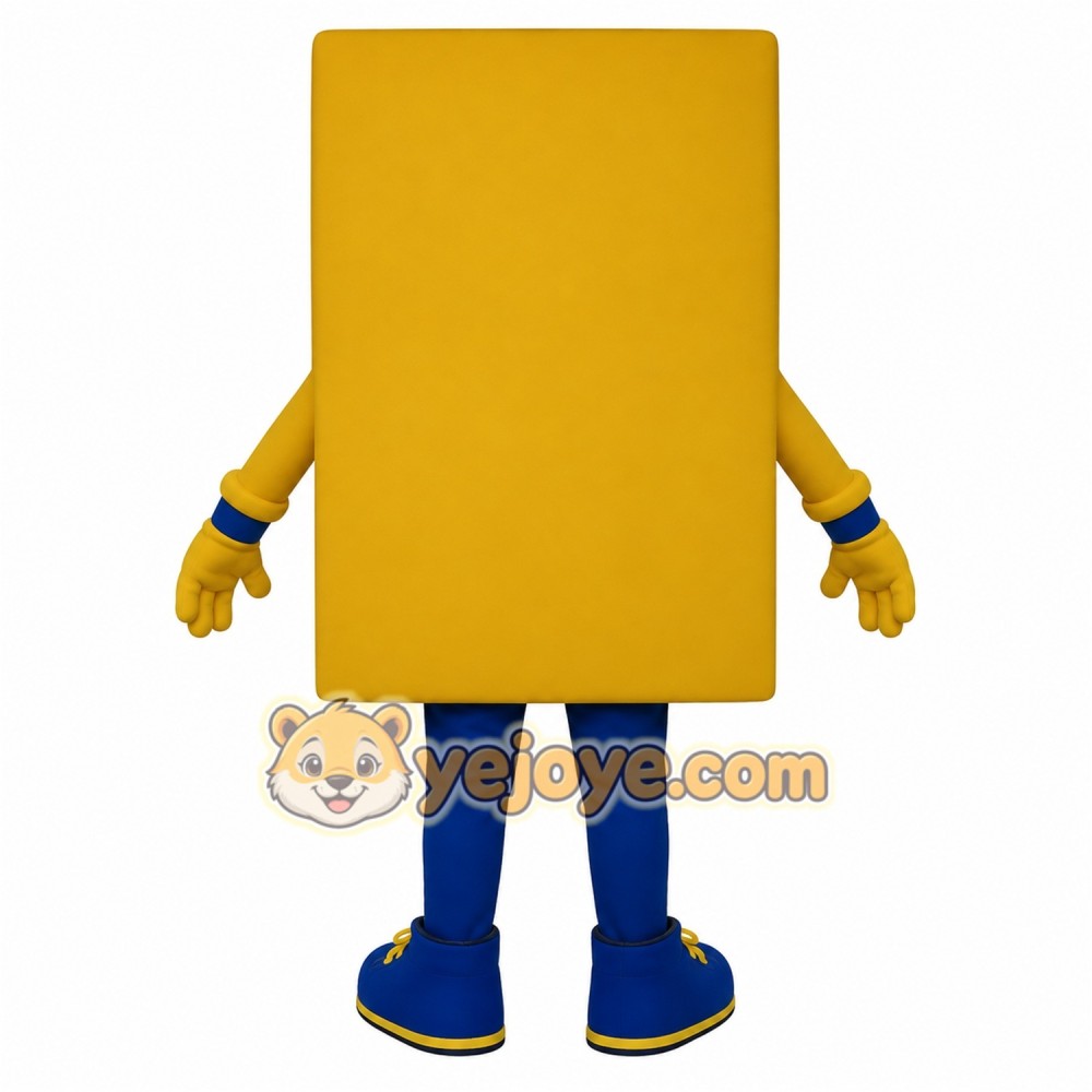 Yellow Blue Light Switch Mascot Costume Yellow Blue Light Switch Mascot Costume
