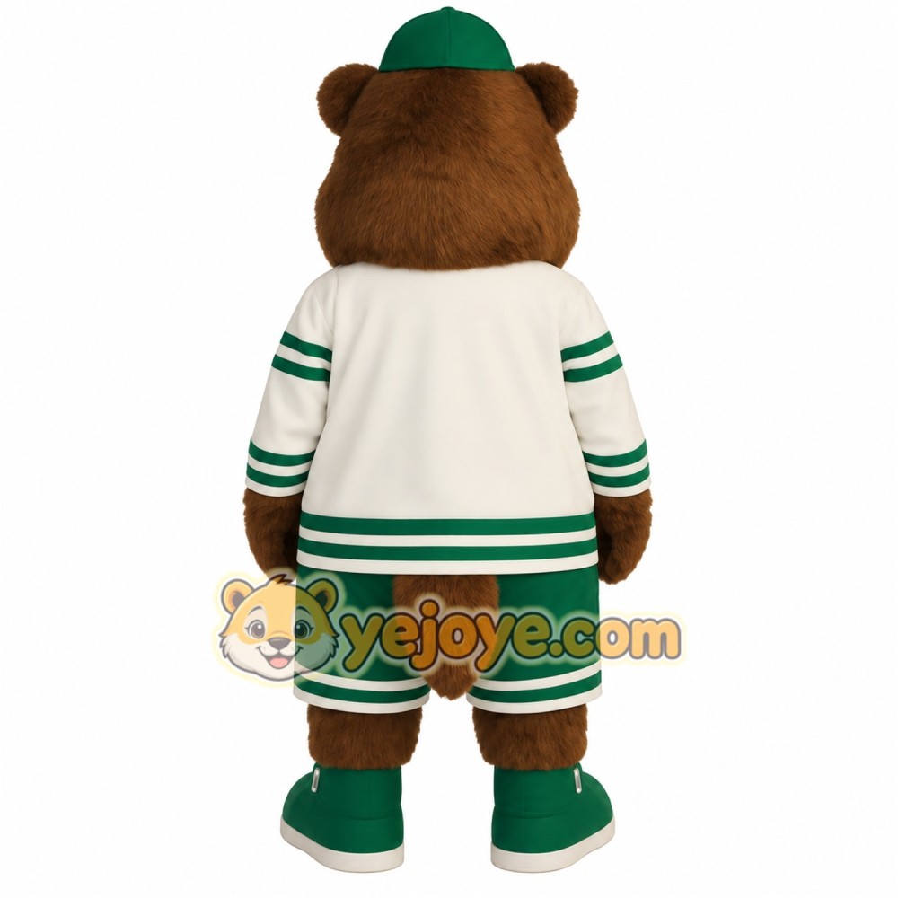 Brown Green Beaver Mascot Costume Brown Green Beaver Mascot Costume