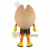 Beige Yellow Pistachio Nut Mascot Costume