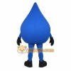 Blue Smiling Water Droplet Mascot Costume Blue Smiling Water Droplet Mascot Costume