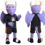Purple Black Winged Dragon Mascot Costume