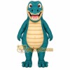 Teal Beige T Rex Dinosaur Mascot Costume