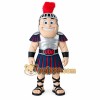 Silver Navy Red Gladiator Mascot Costume Silver Navy Red Gladiator Mascot Costume