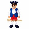 Navy Blue Red White Colonial Gentleman Mascot Costume Navy Blue Red White Colonial Gentleman Mascot Costume