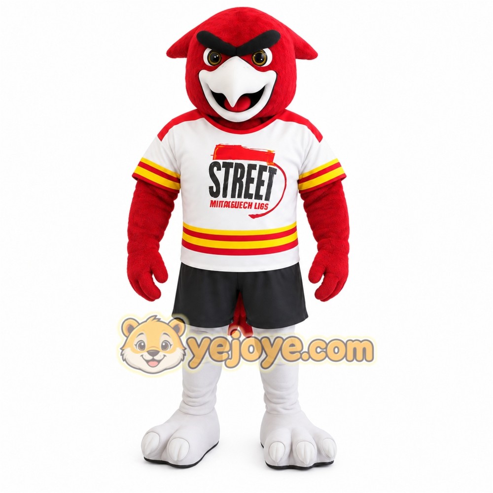 Red White Black Cardinal Bird Mascot Costume Red White Black Cardinal Bird Mascot Costume