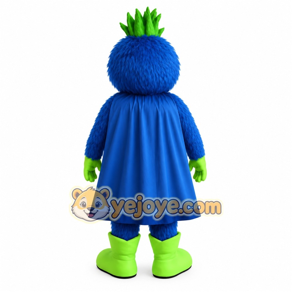 Blue Green Superhero Monster Mascot Costume Blue Green Superhero Monster Mascot Costume