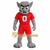 Gray Red Winged Gargoyle Mascot Costume
